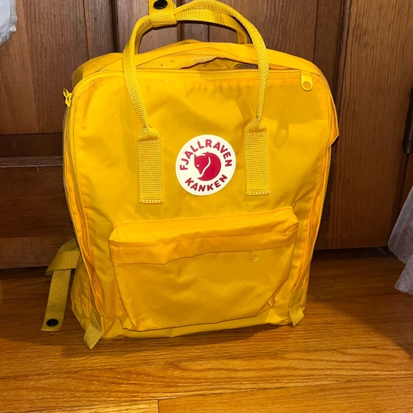 Fjallraven Bags Fjallraven Kanken Yellow Backpack Poshmark